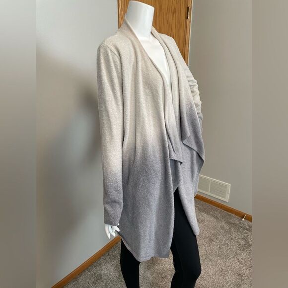 BAREFOOT DREAMS- Bamboo Chic Lite Long Ombré Cardigan Sweater L / XL - Picture 3 of 8